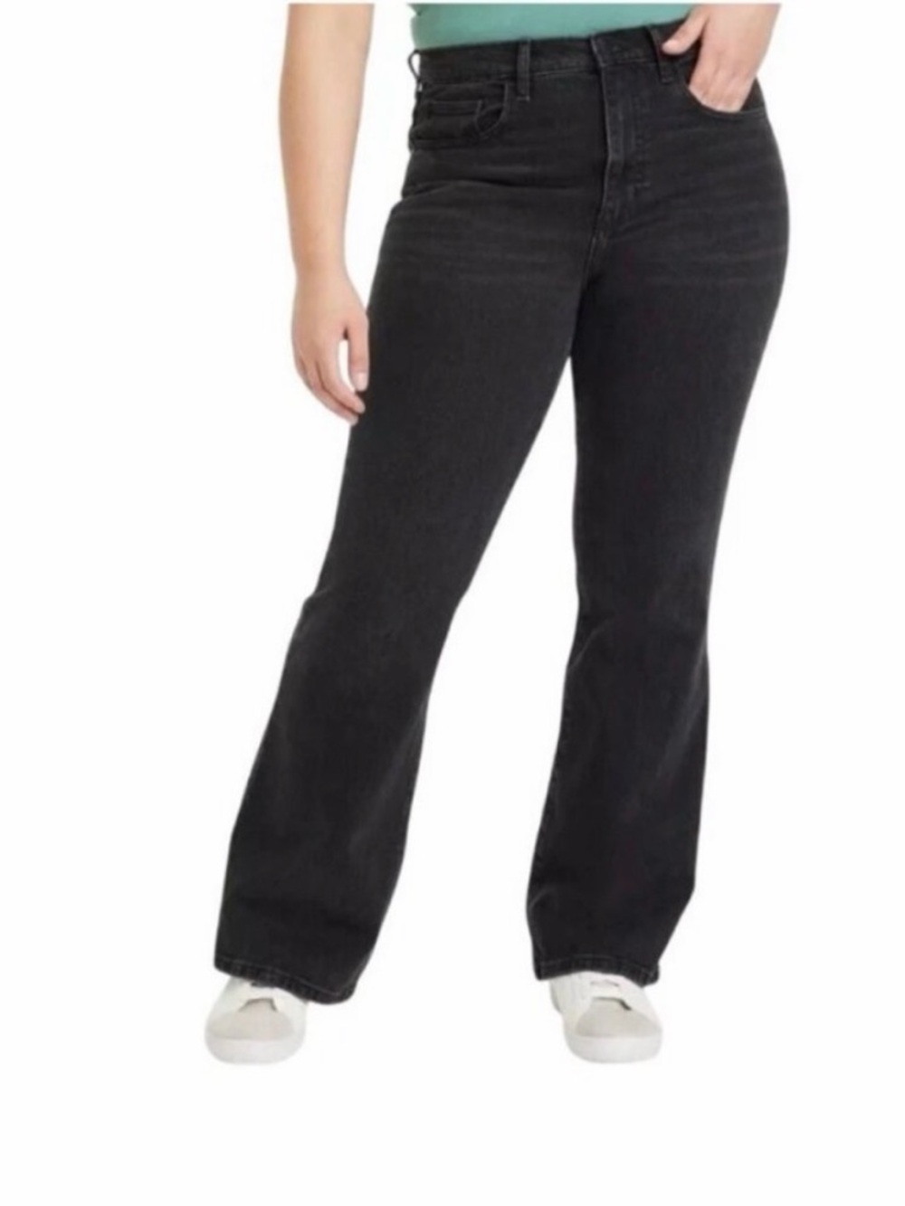 Universal Thread Women's Black Tie Shirt via Boot-Cut Jeans (NWT) Size 8 - Picture 4 of 6